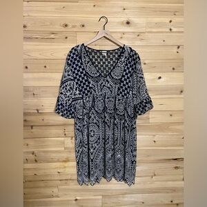 Akemi & Kin Anthropologie Size 2 Oversized Brooke Eyelet Dress